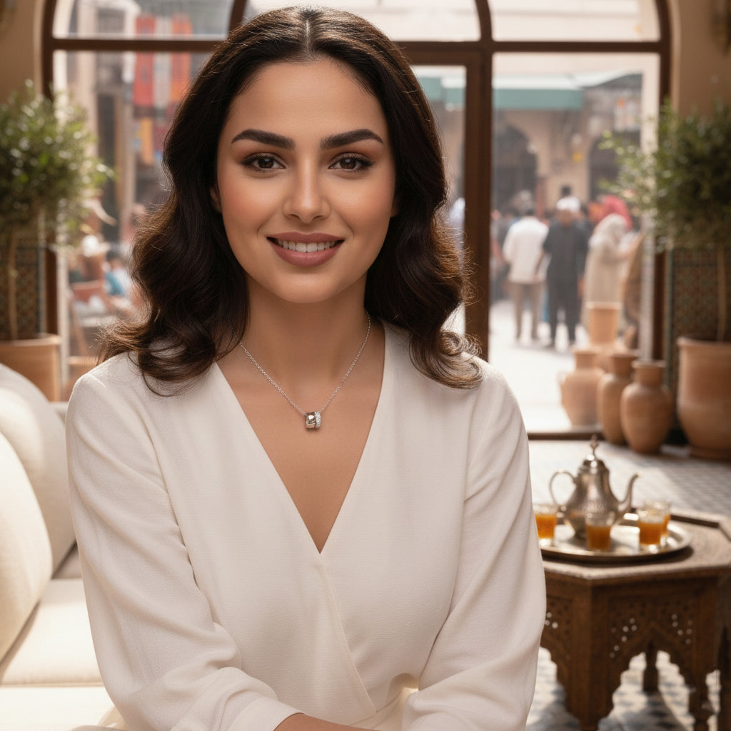 Tala Moissanite Pendant – White Gold – D Colour – VVS1