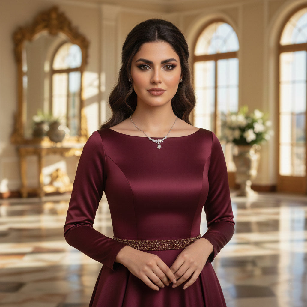 Layan Moissanite Necklace – White Gold – D Colour – VVS1