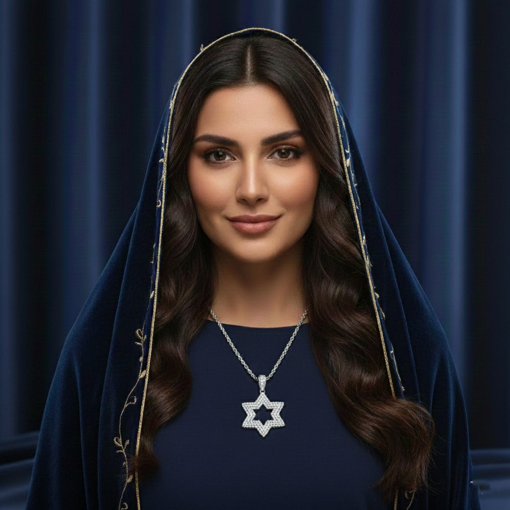 Najla Moissanite Pendant – White Gold – D Colour – VVS1