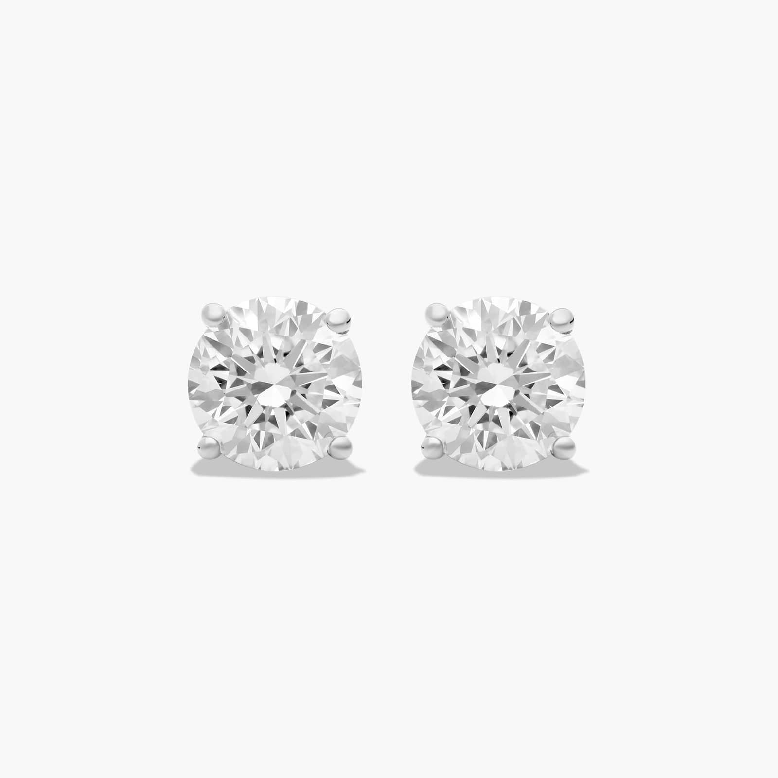 4 PRONG STUDS / 2CT