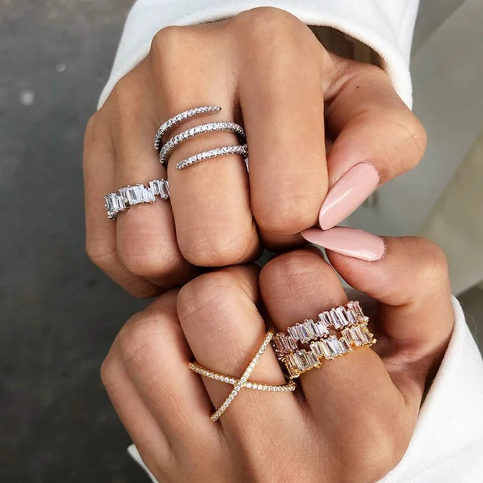 Pavé Spiral Ring|3mm