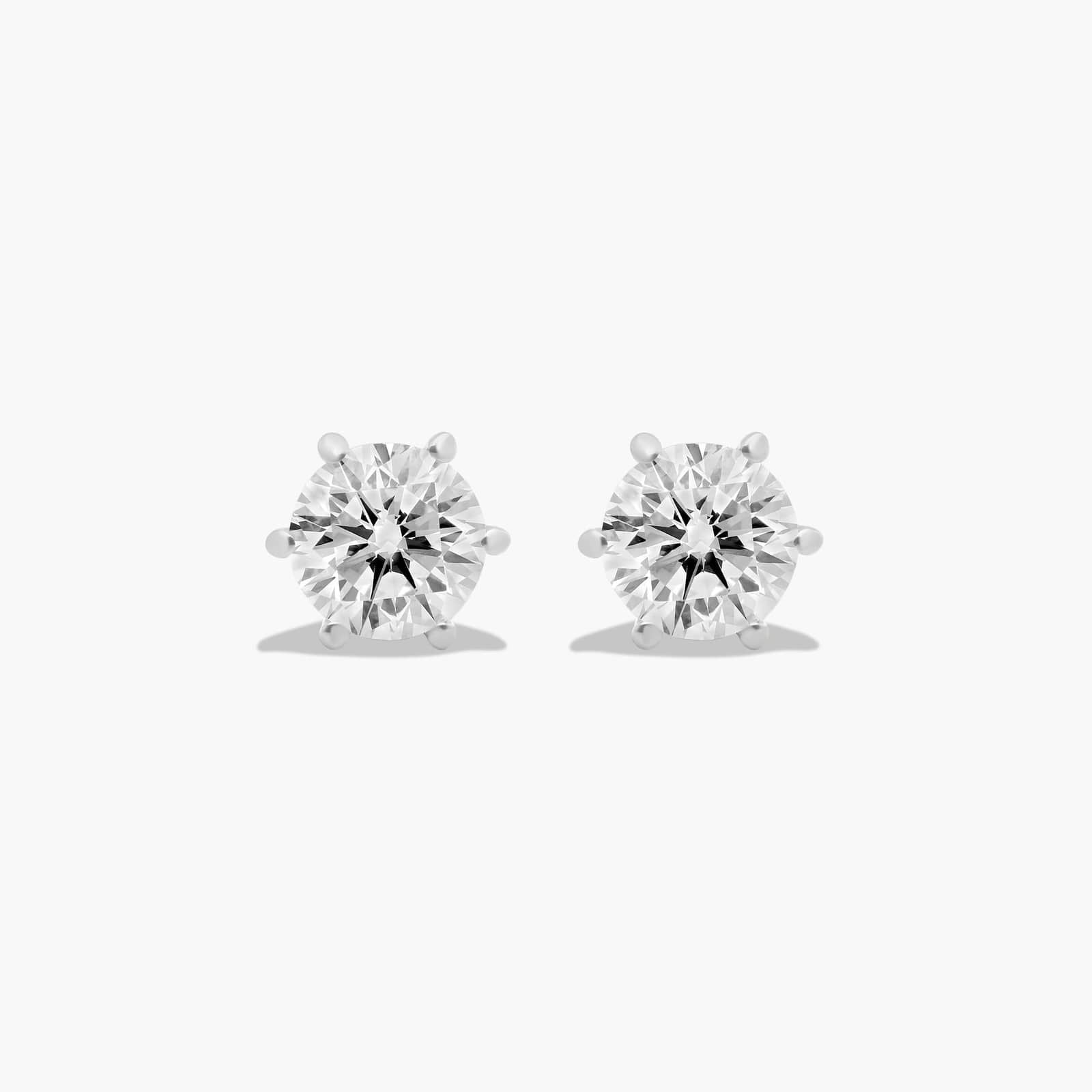 6 PRONG STUDS / 2CT