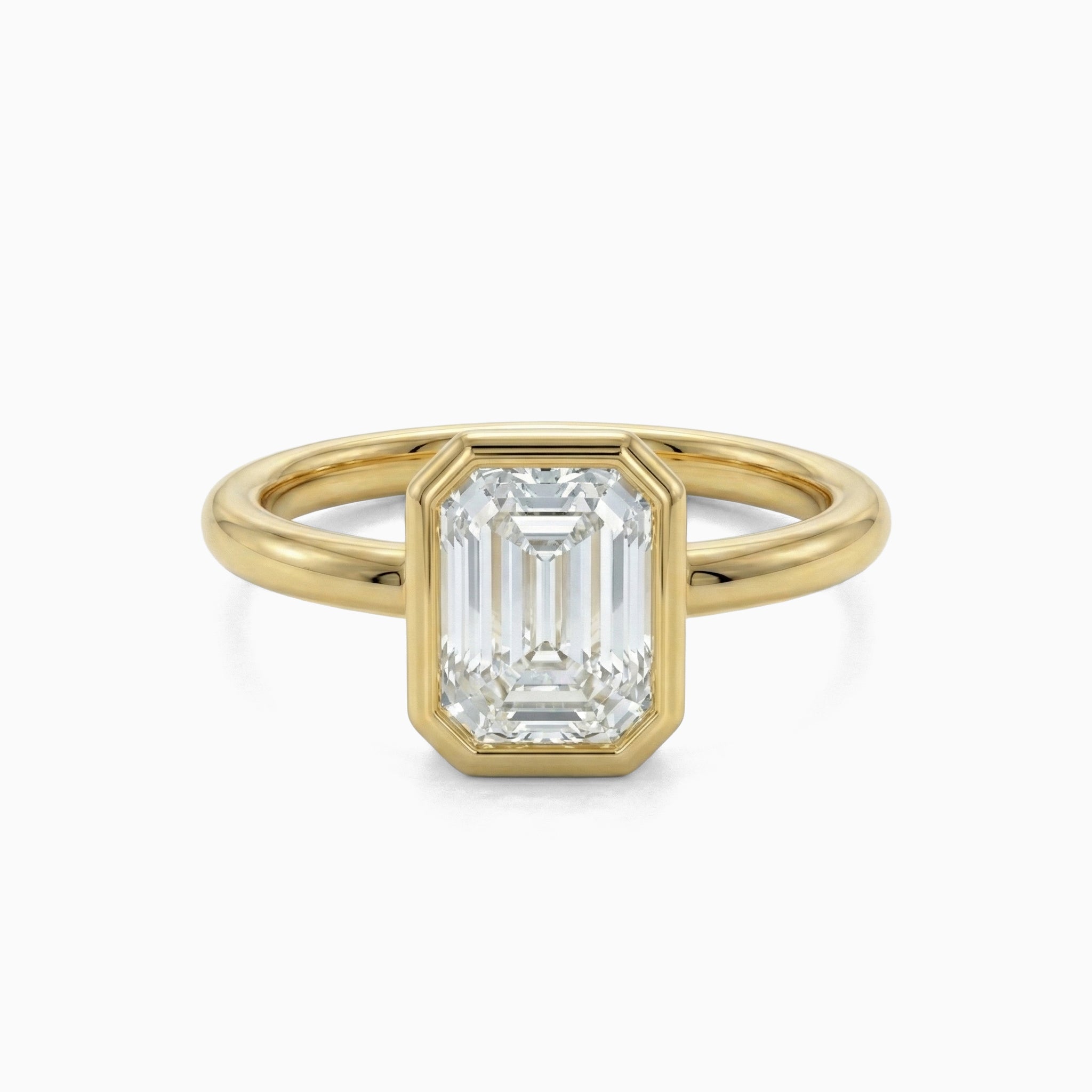 Ayla Moissanite Ring – Gold – D Colour – VVS1