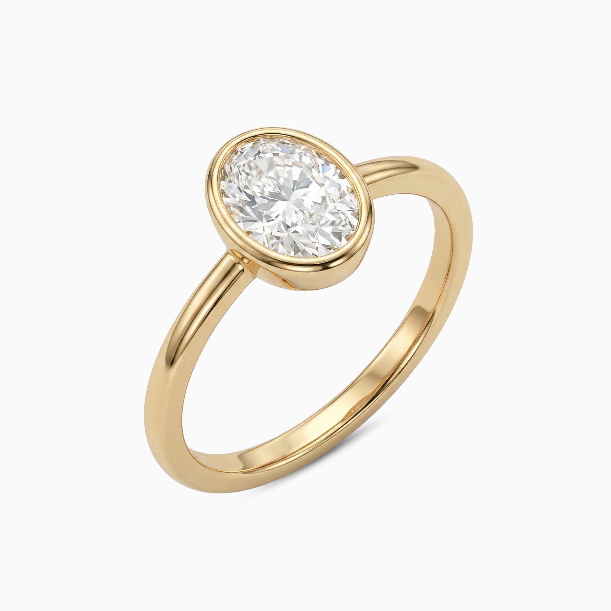 Zaina Moissanite Ring – Gold – D Colour – VVS1
