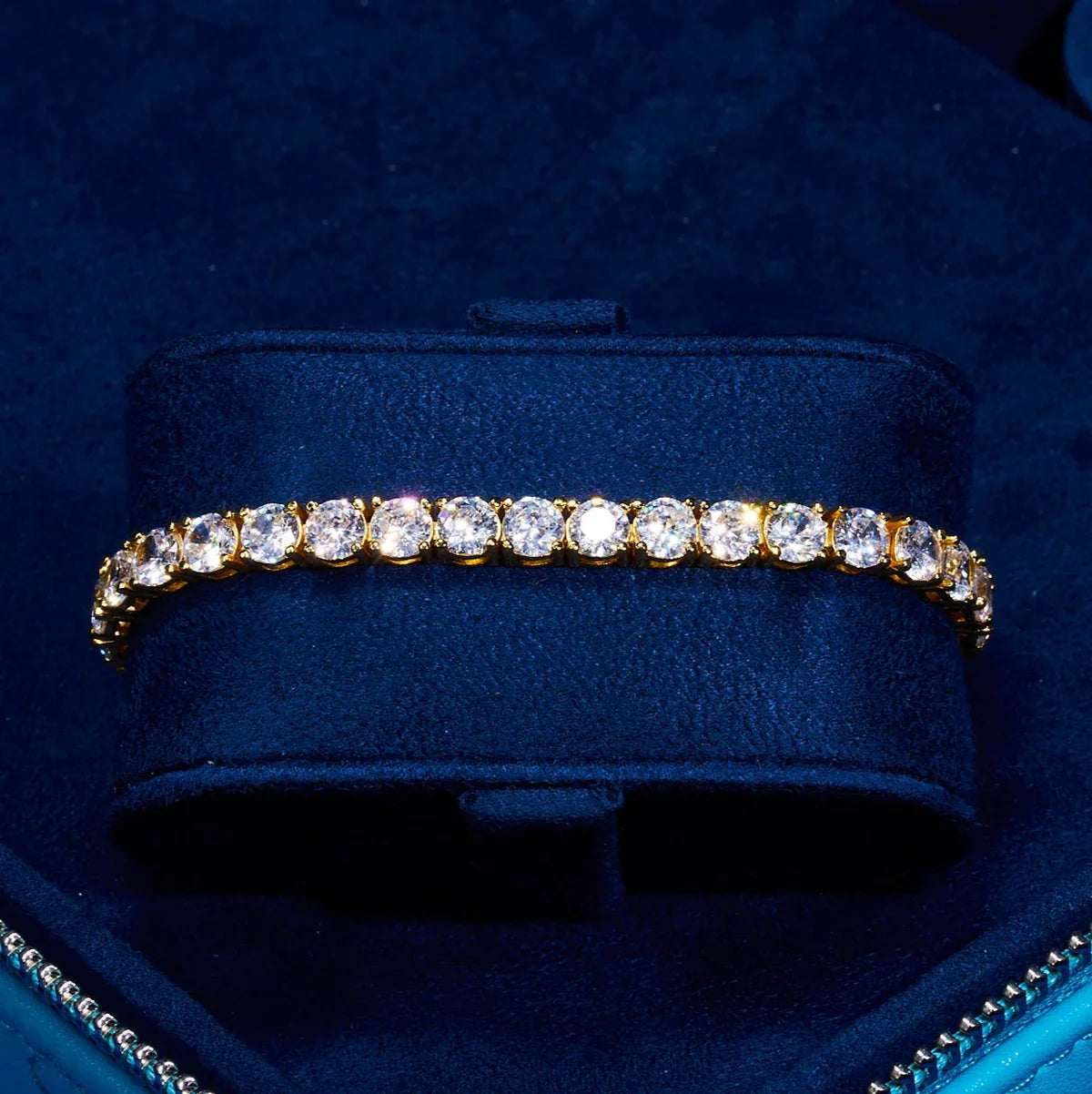 5MM TENNIS BRACELET - GOLD
