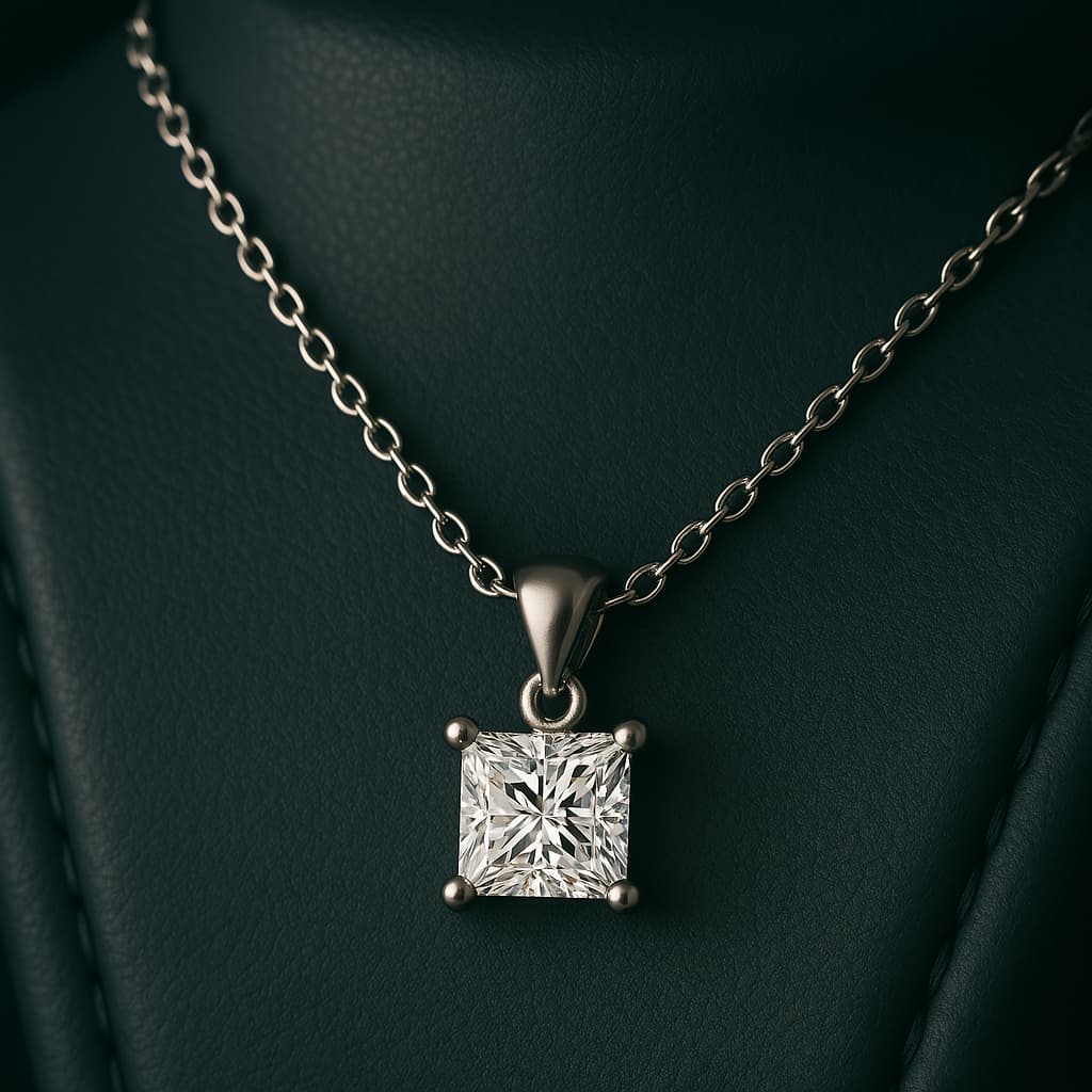 Amira Moissanite Necklace|1ct