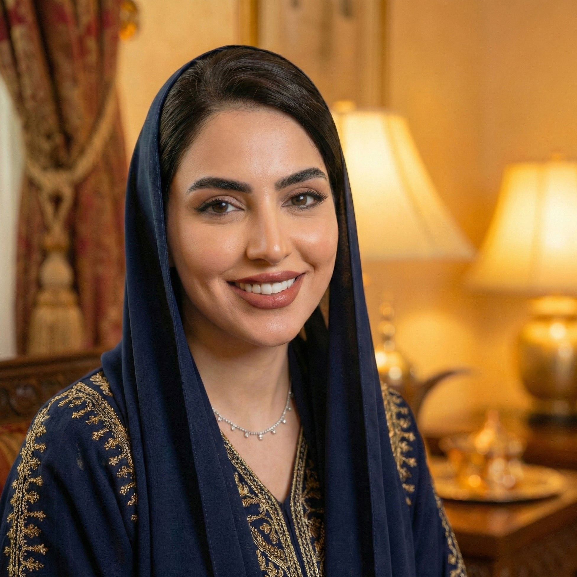 Leen Moissanite Drop Necklace – White Gold – D Colour – VVS1