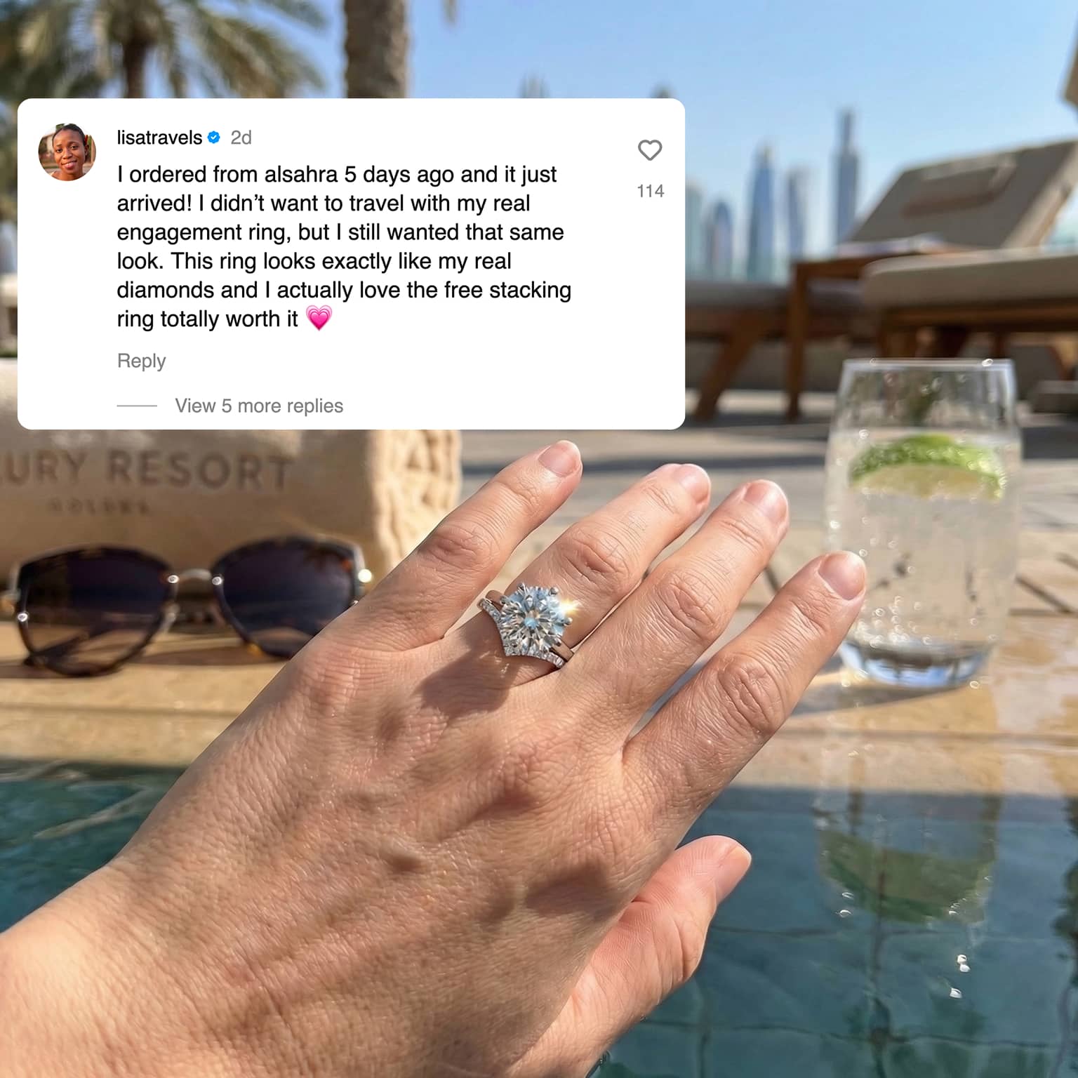 Hala Moissanite Ring