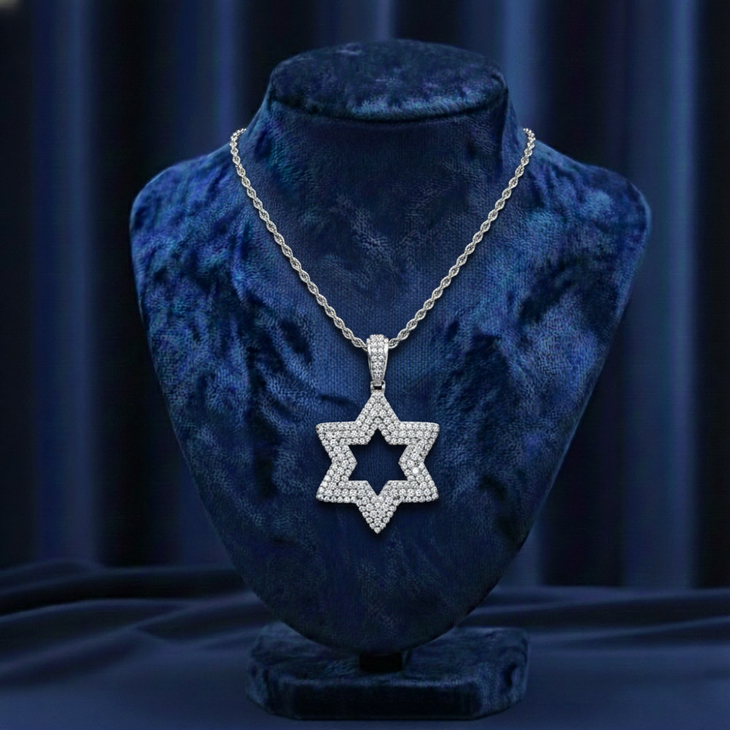 Najla Moissanite Pendant – White Gold – D Colour – VVS1