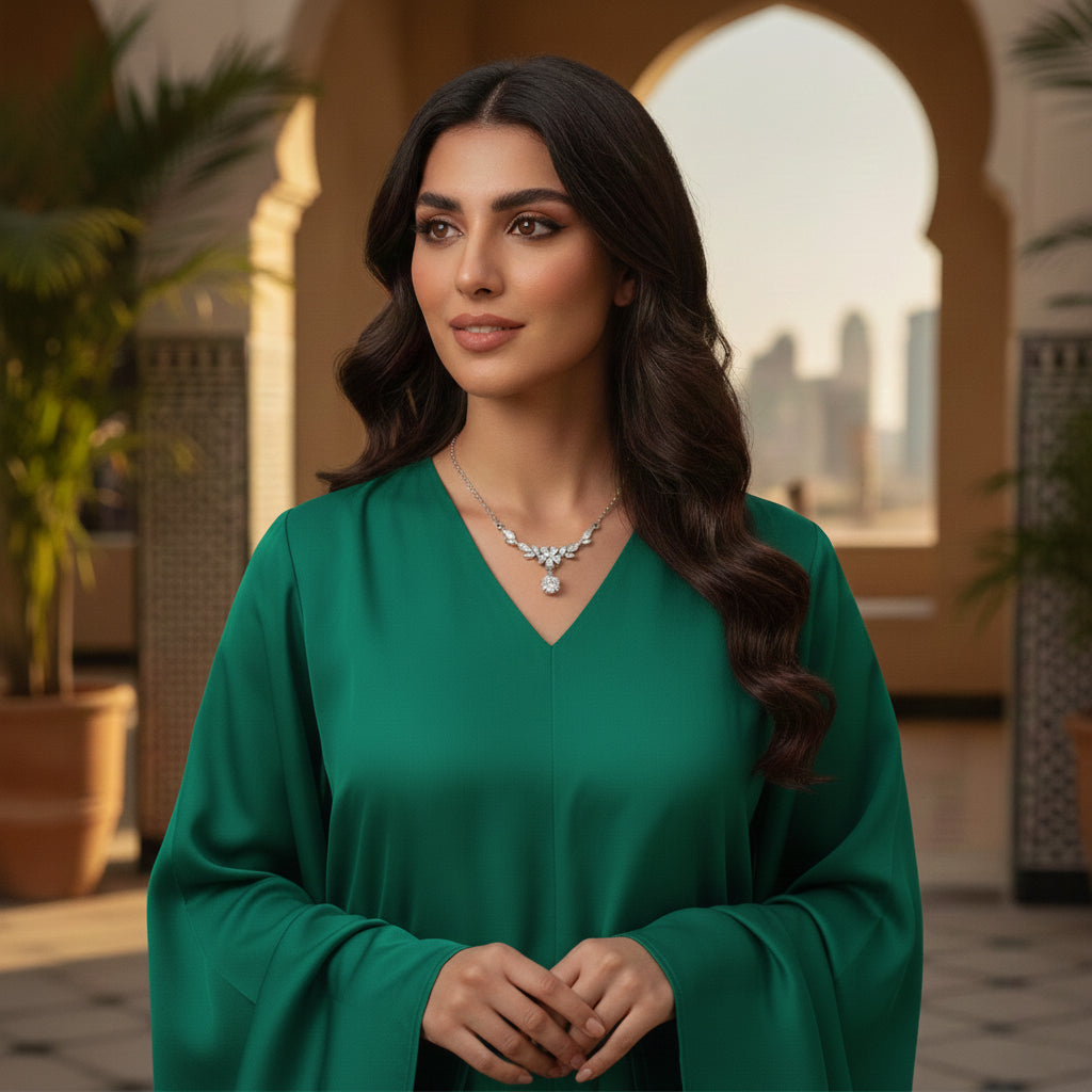 Layan Moissanite Necklace – White Gold – D Colour – VVS1