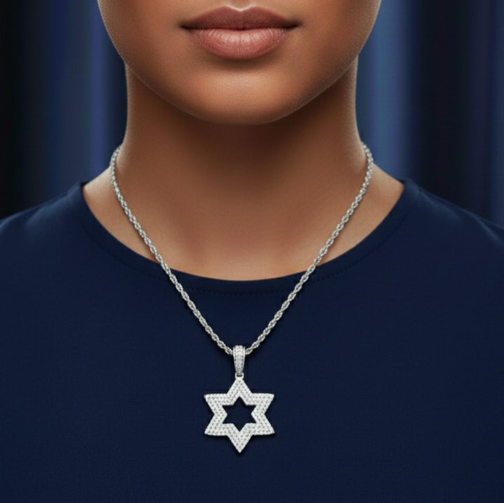 Najla Moissanite Pendant – White Gold – D Colour – VVS1