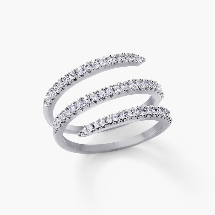 Pavé Spiral Ring｜3mm