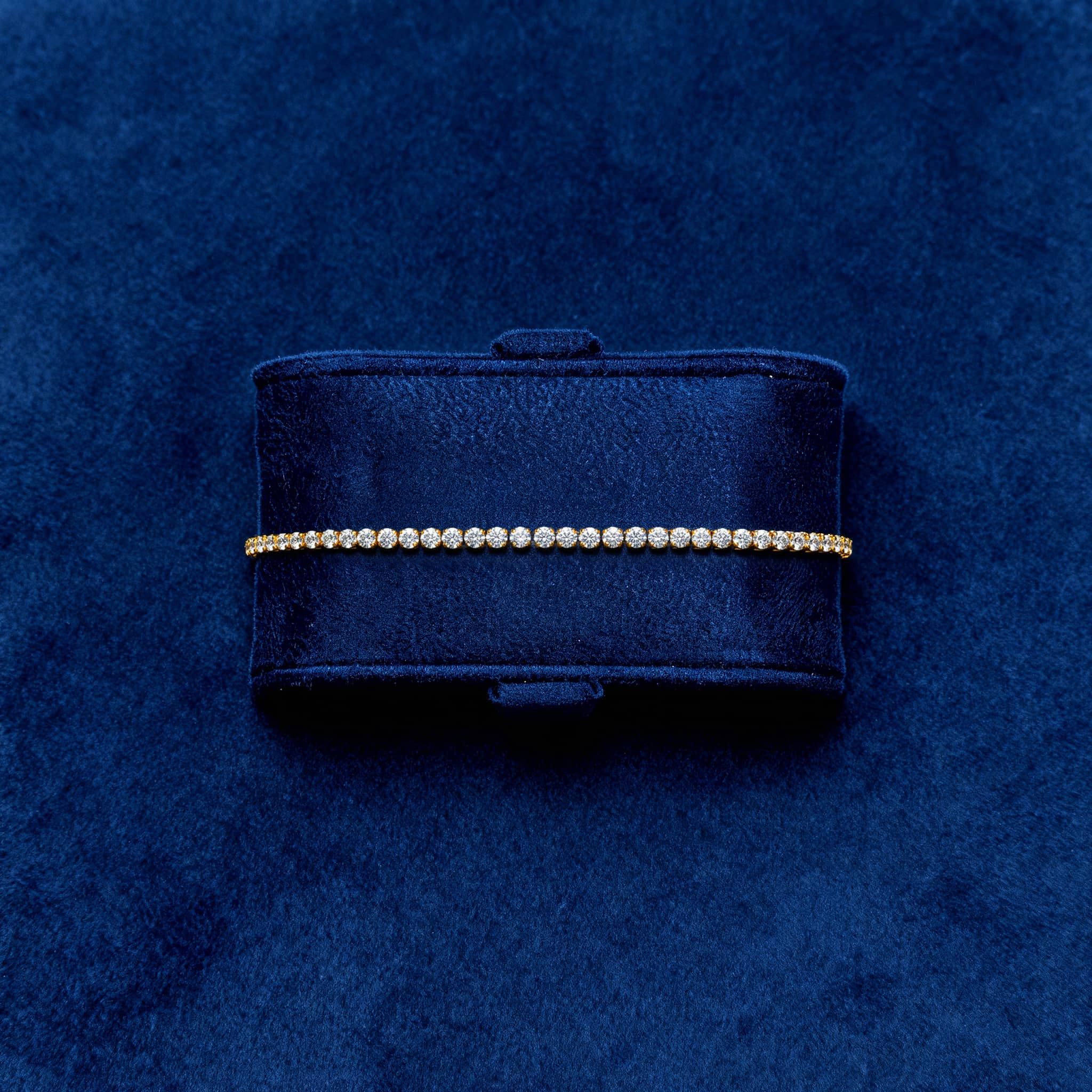 2MM MOISSANITE TENNIS BRACELET - GOLD