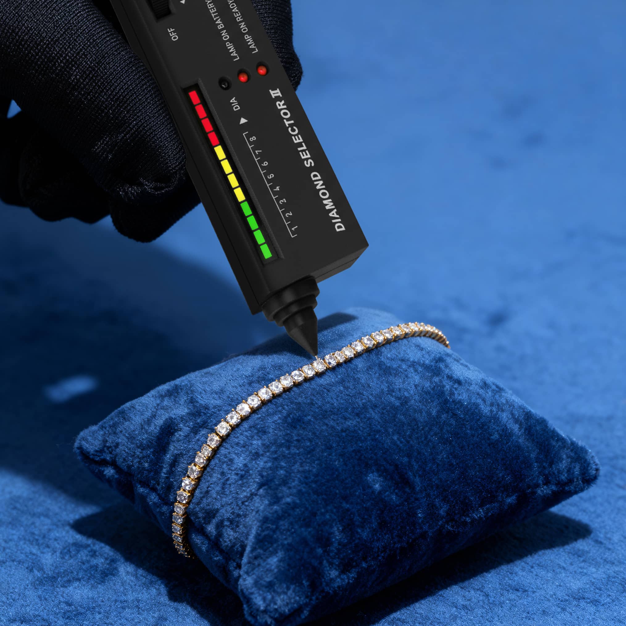 2MM MOISSANITE TENNIS BRACELET - WHITE GOLD