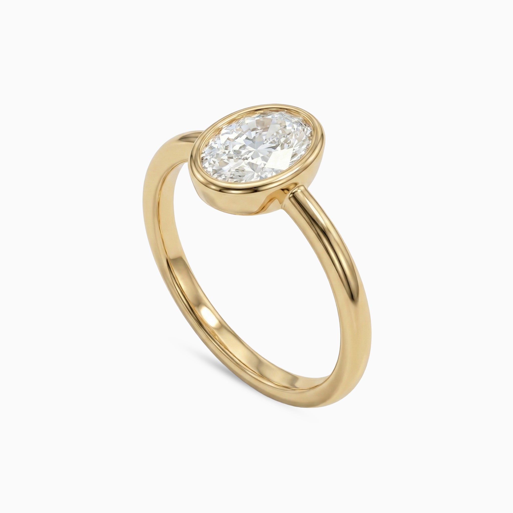 Zaina Moissanite Ring – Gold – D Colour – VVS1