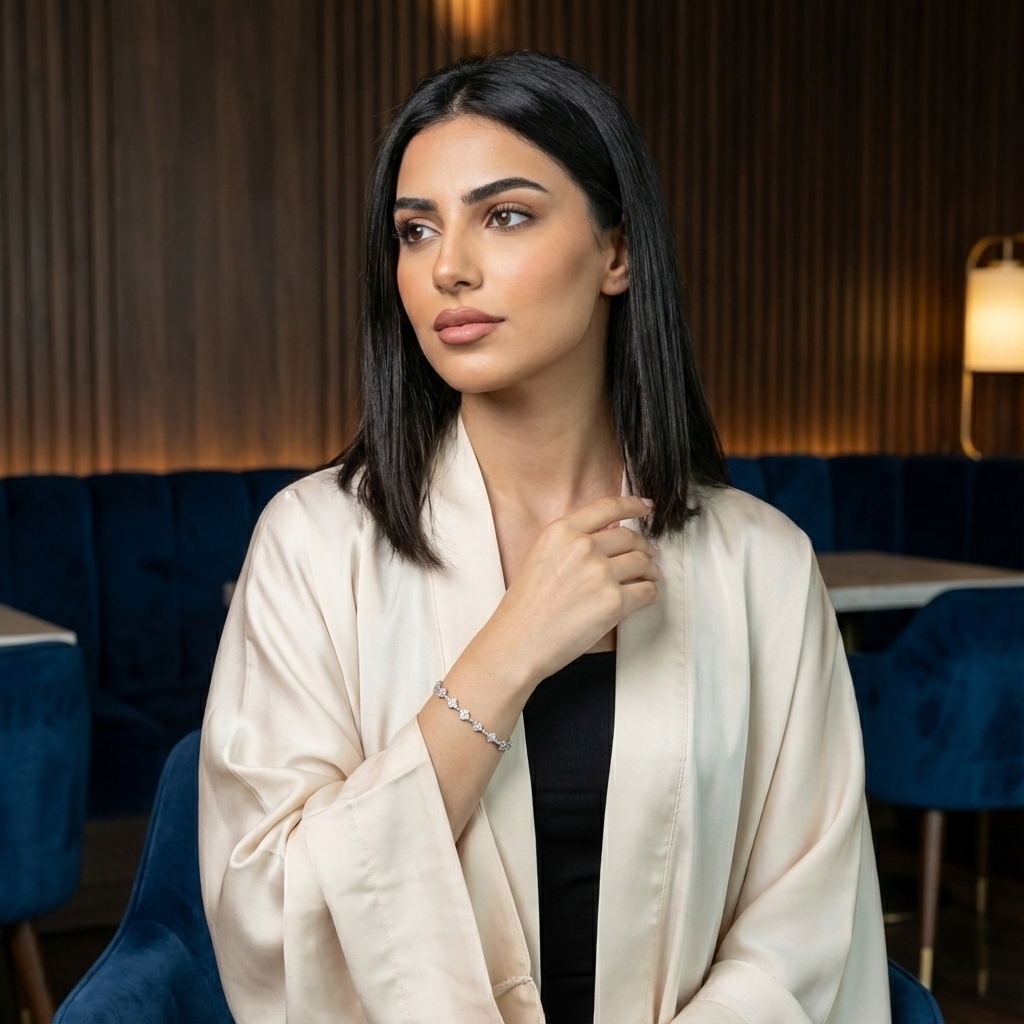 Ranya Moissanite Bracelet – Rose Gold – D Colour – VVS1