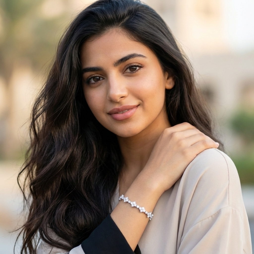 Ranya Moissanite Bracelet – Rose Gold – D Colour – VVS1