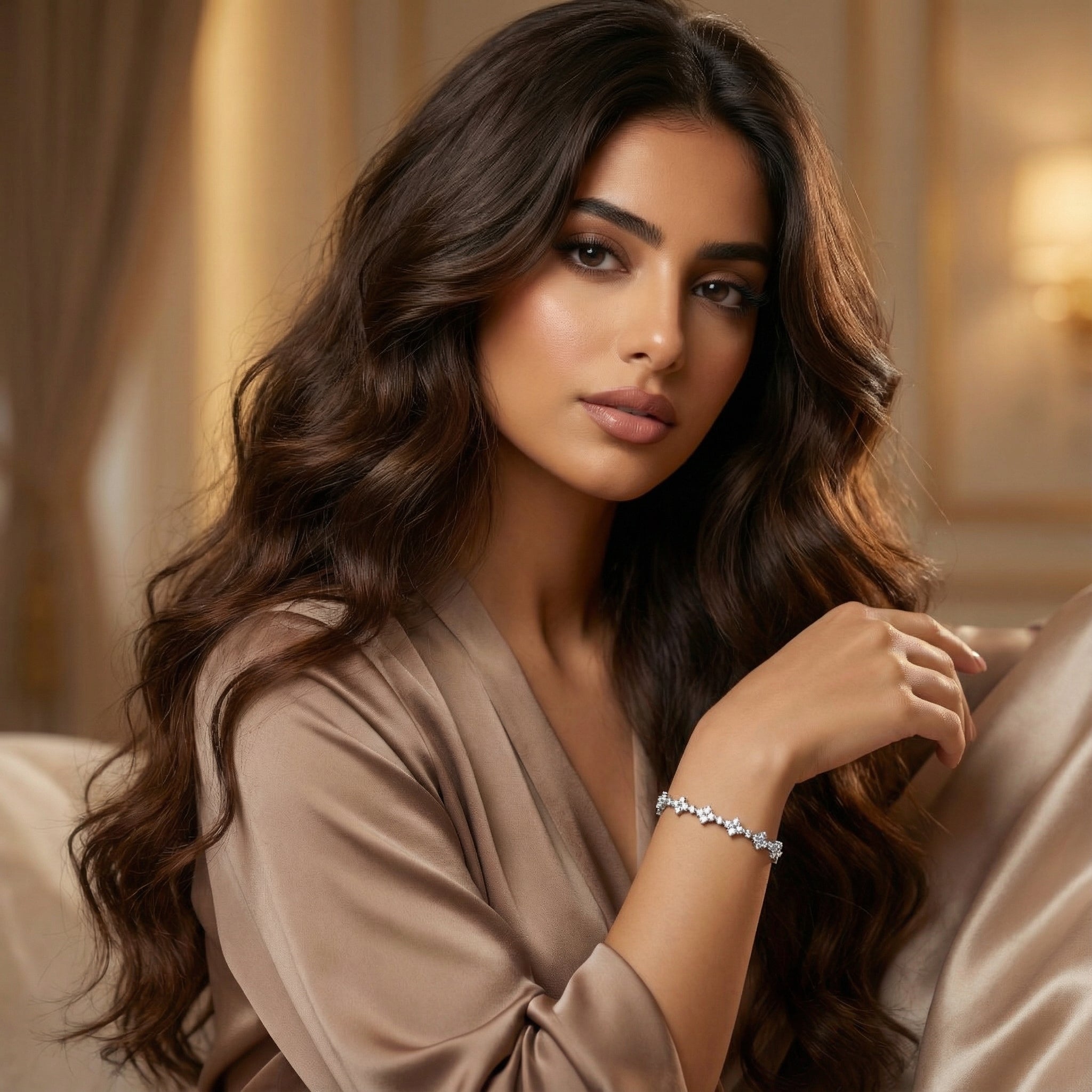 Ranya Moissanite Bracelet – Rose Gold – D Colour – VVS1