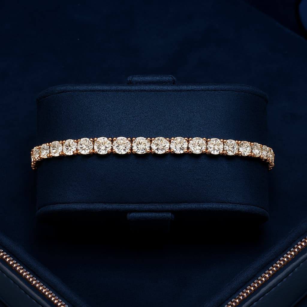 4MM TENNIS BRACELET - GOLD