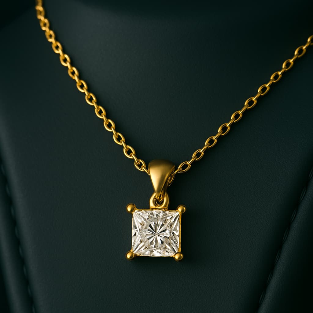 Amira Moissanite Necklace｜1ct