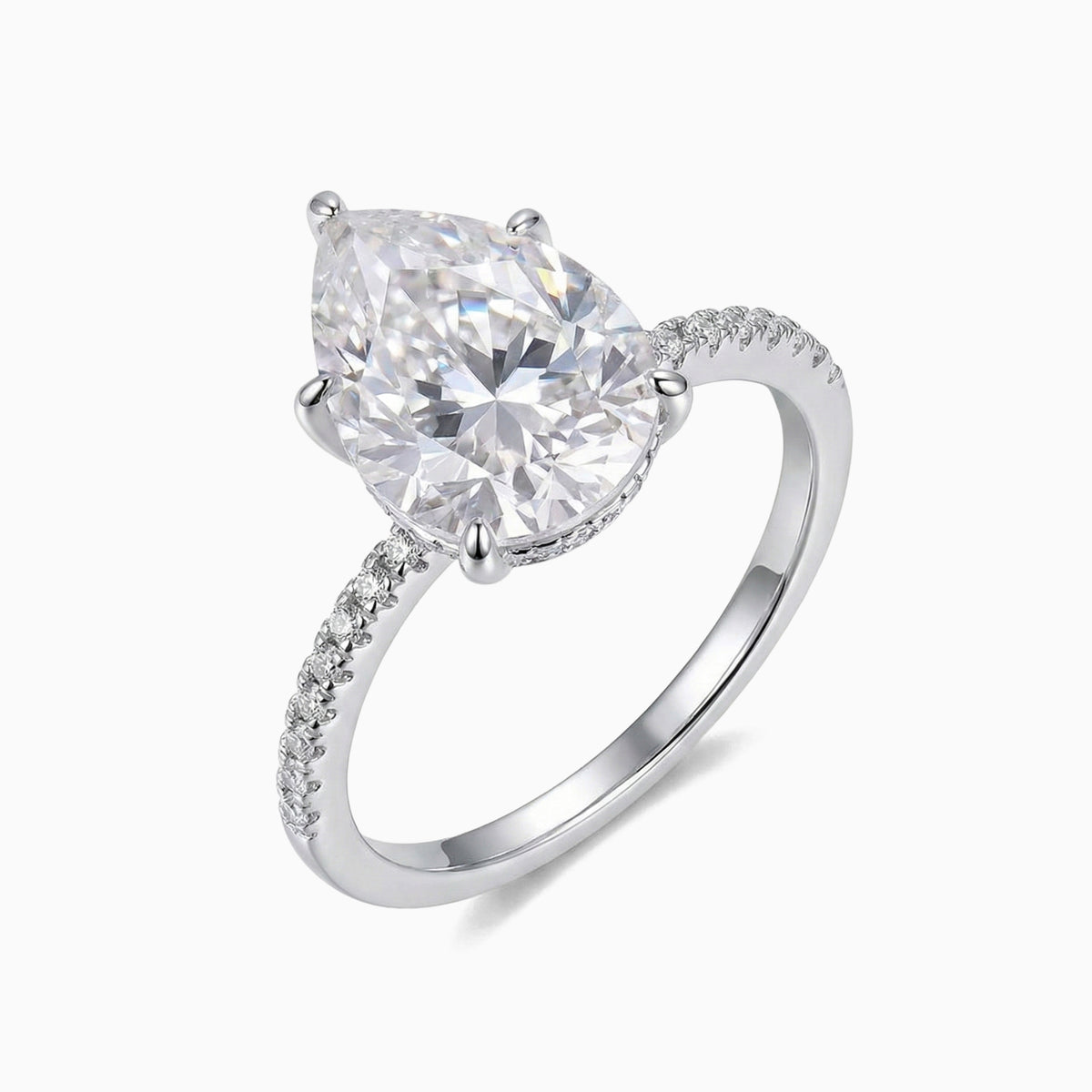 Eden 6.5 MM Ring Moissanite - WHITE GOLD