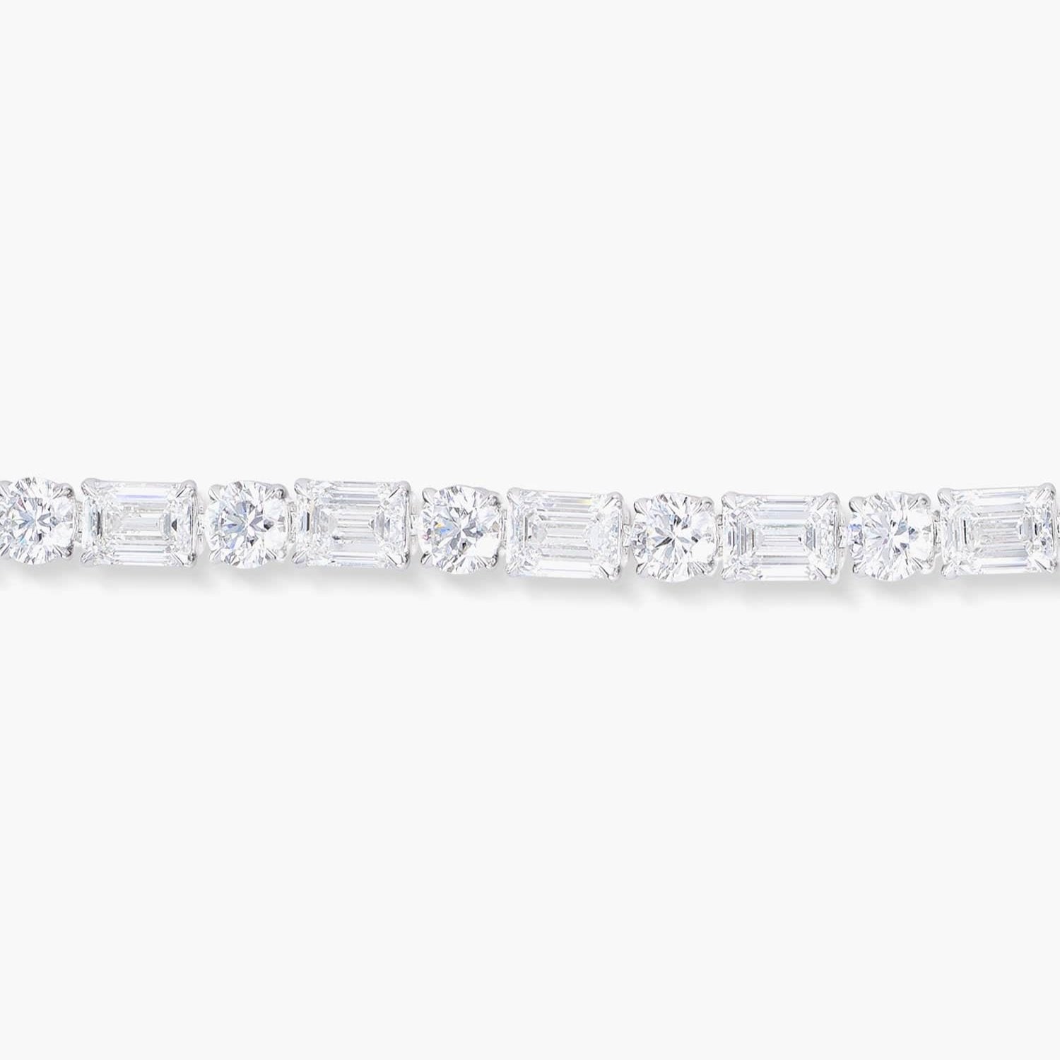 BAGUETTE AND BRILIANT CUT TENNIS BRACLET