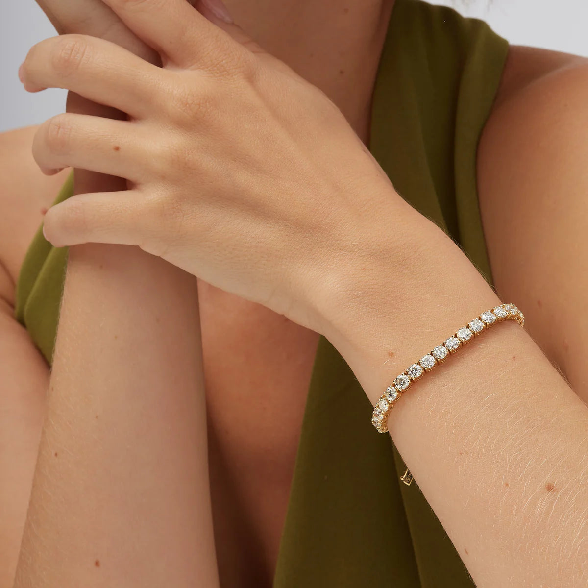 5MM MOISSANITE TENNIS BRACELET - ROSE GOLD - D COLOR - VVS1