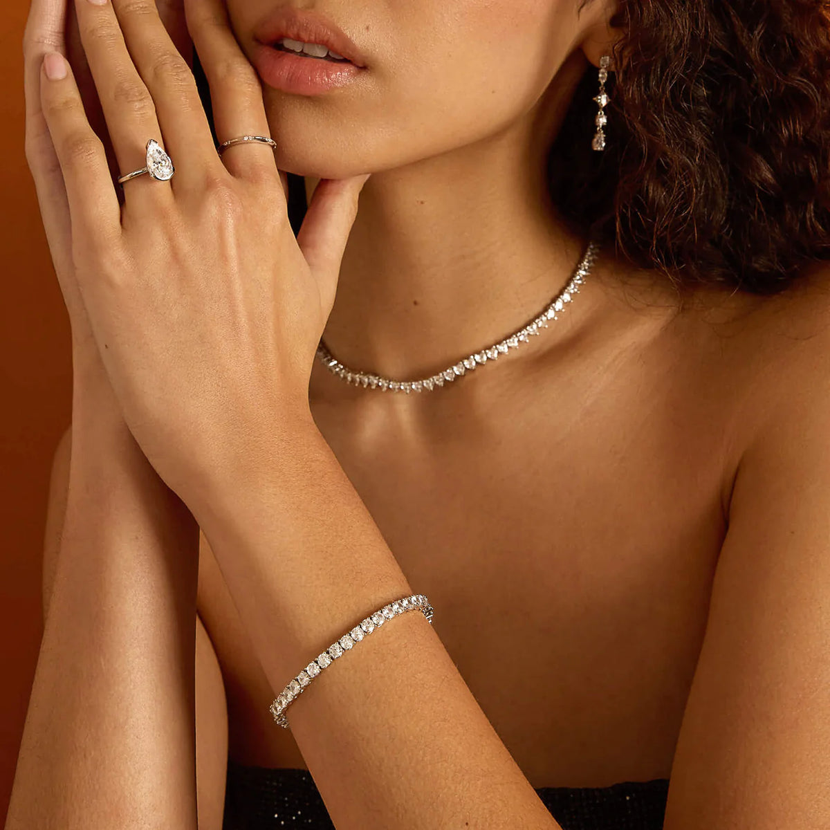 4MM MOISANNITE TENNIS BRACELET - GOLD - D COLOR - VVS1