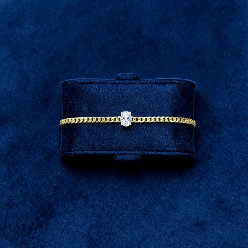 Salma Moissanite Bracelet – Gold – D Colour – VVS1